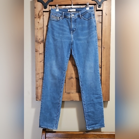 Levi's 512 Silver Tab Perfectly Slimming Stretch Straight Leg Jeans W30 L31 - Picture 2 of 15